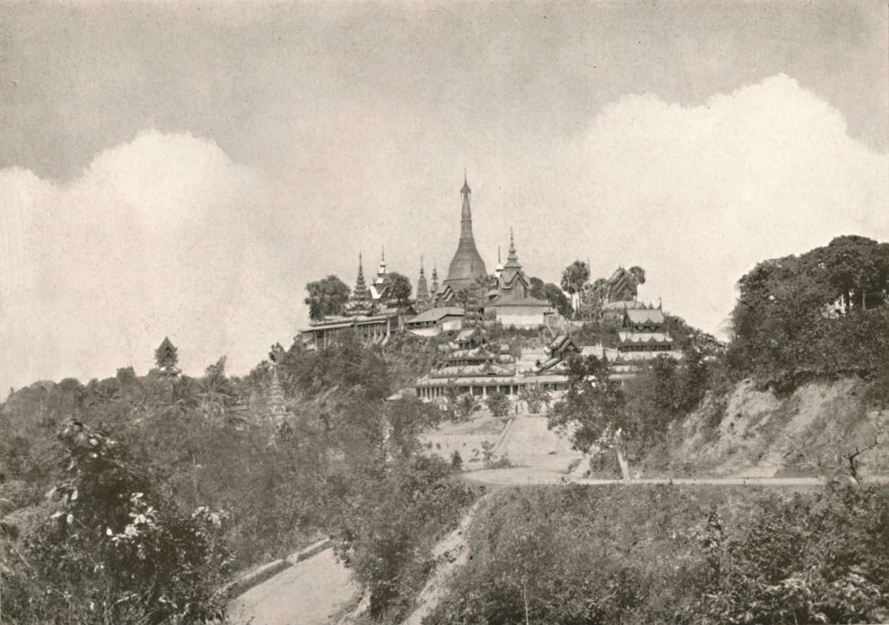 Den store pagoden, Moulmein, 1900. av Unbekannt