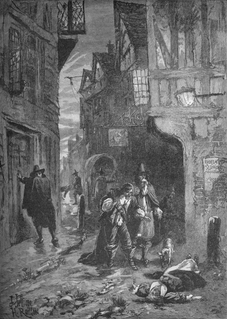 Den store pesten: scener i Londons gater, 1665-1666 1905 av Unbekannt