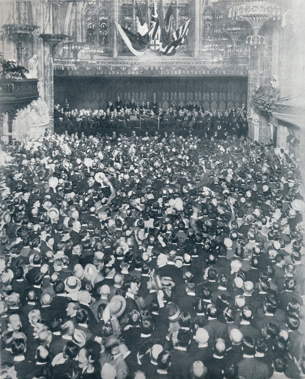 Det store rekrutteringsmøtet i London Guildhall, 1914 av Unbekannt