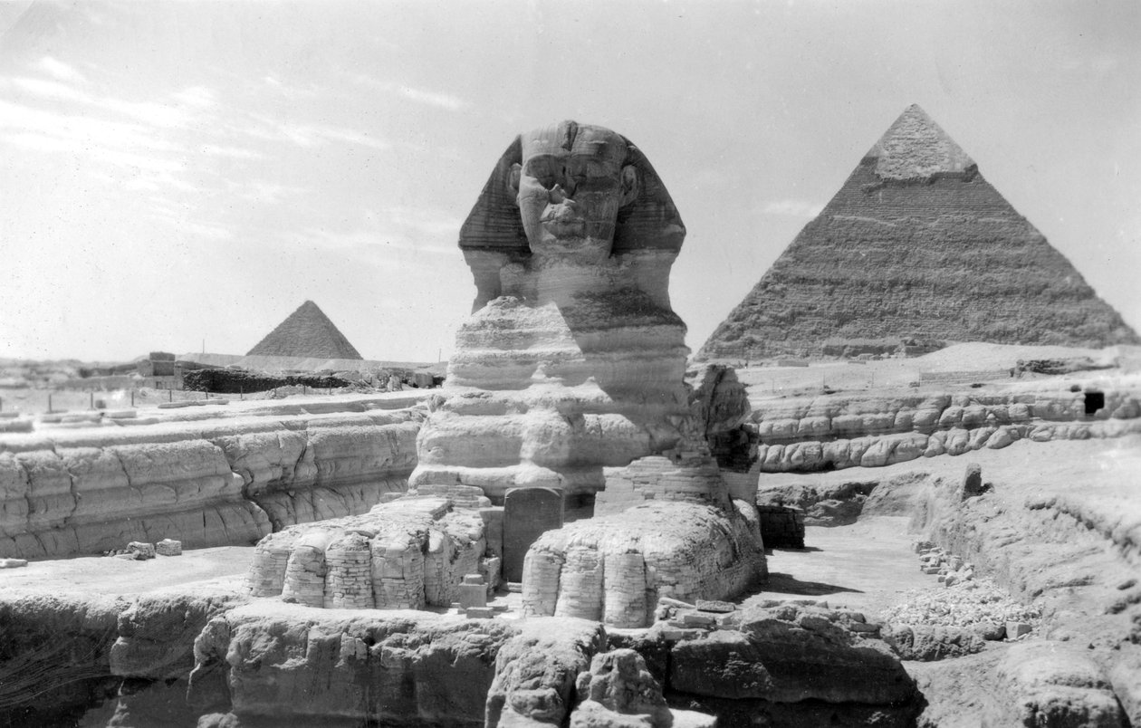 Den store sfinksen i Giza, Egypt, mai 1949 av Unbekannt