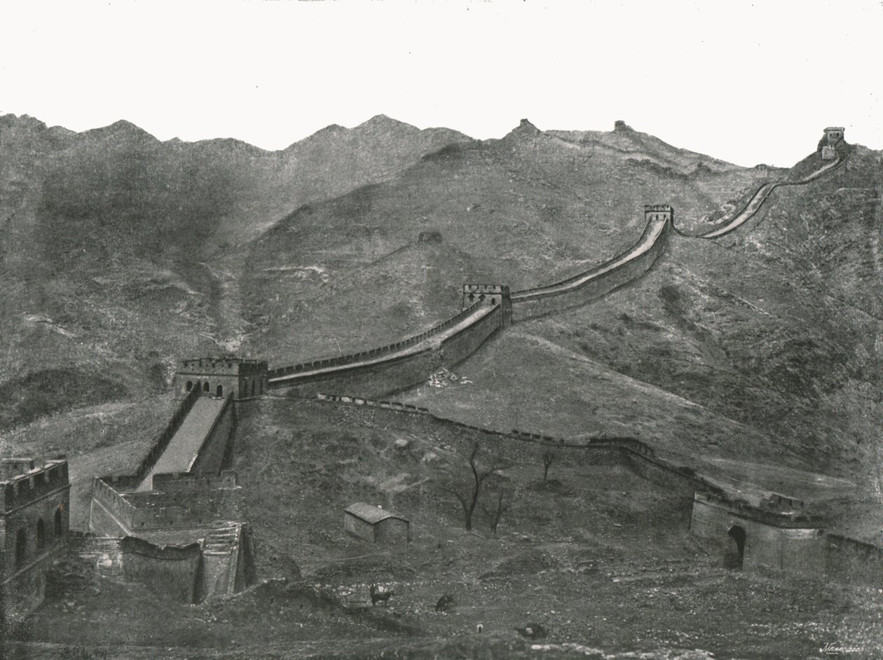 Den kinesiske mur, Pekin, Kina, 1895. av Unbekannt