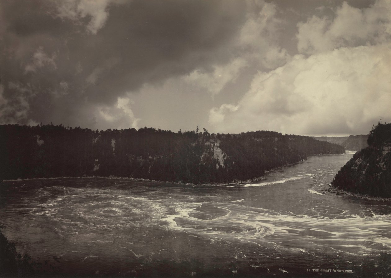 The Great Whirlpool, Niagara, ca. 1880-tallet. av Unbekannt