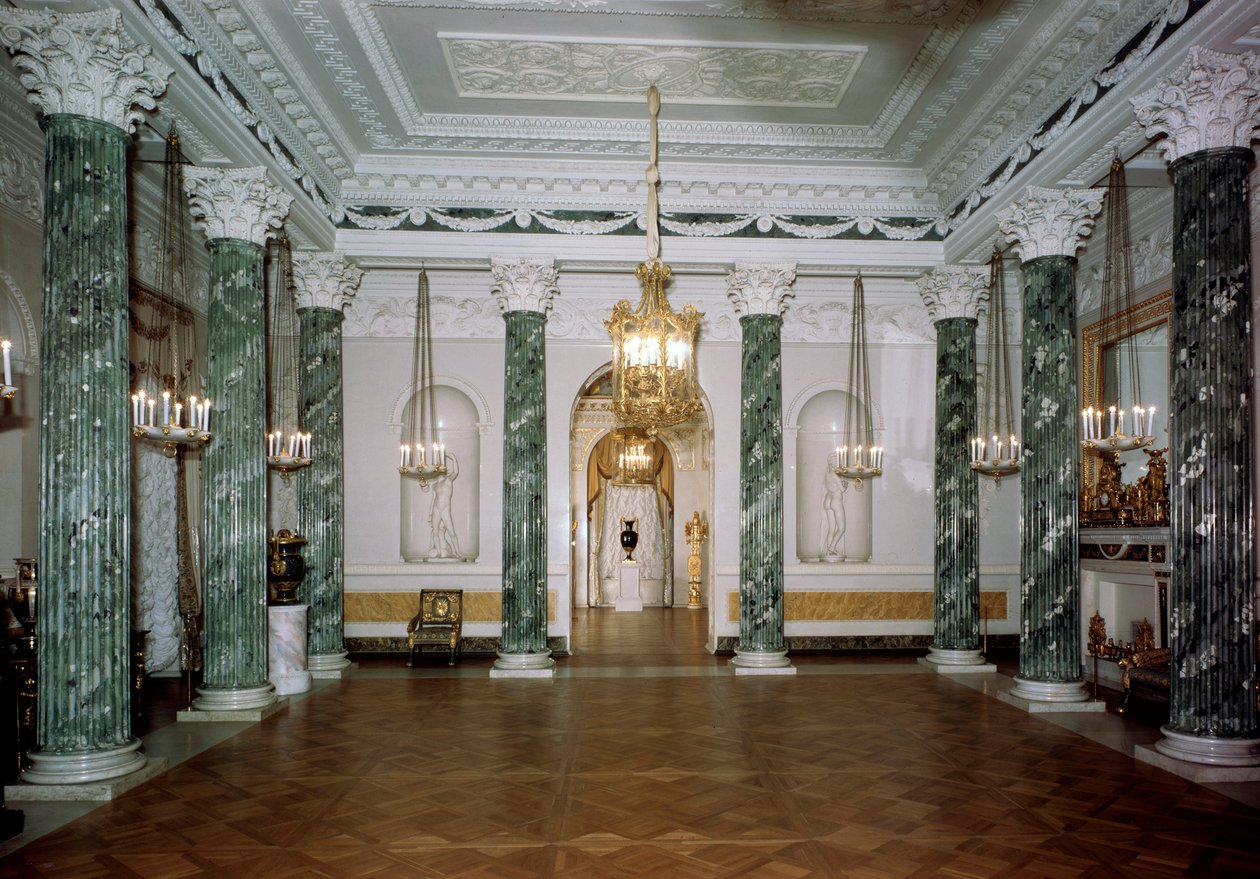 Den greske hallen, Pavlovsk-palasset, St. Petersburg, Russland av Unbekannt