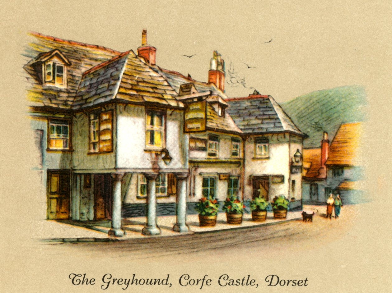 The Greyhound, Corfe Castle, Dorset, 1936. av Unbekannt