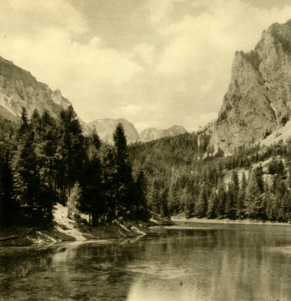 Grüner See, Steiermark, Østerrike, c1935. av Unbekannt