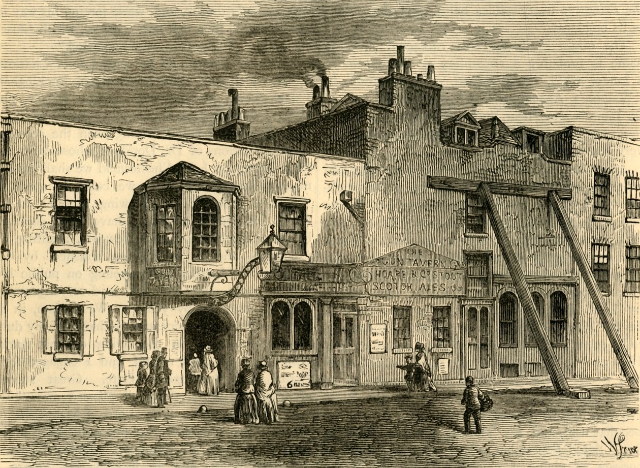 The Gun Tavern, 1820, c1876. av Unbekannt