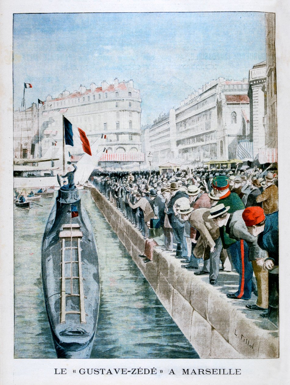 Gustave-Zede ankommer Marseilles, 1901 av Unbekannt