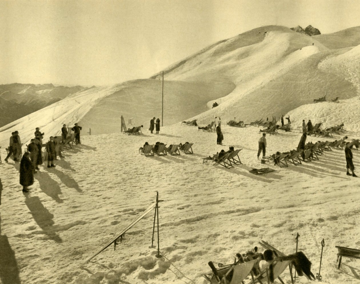 Hafelekarbahn-skiheisen, Innsbruck, Tyrol, Østerrike, c1935. av Unbekannt