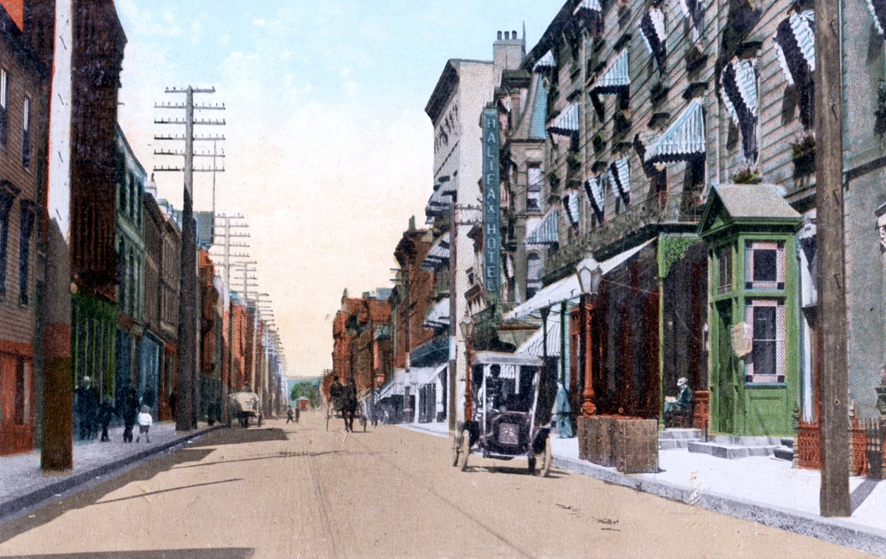The Halifax and Queens Hotels, Hollis Street, Halifax, Nova Scotia, Canada, 1911 av Unbekannt