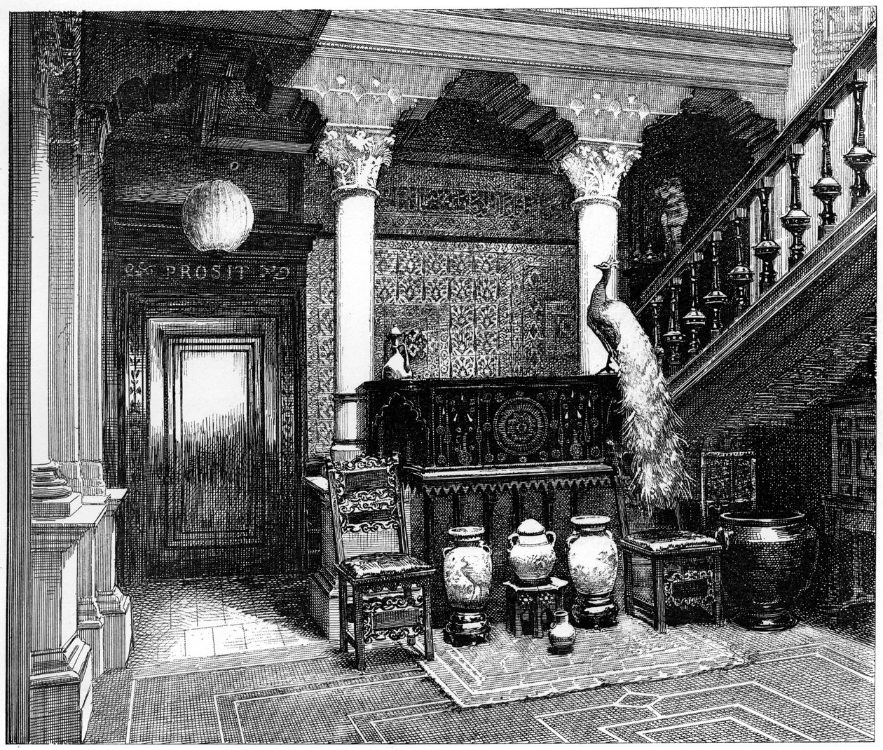 The Hall, c1880-1882 av Unbekannt