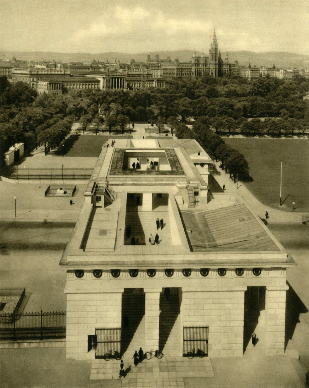 Heltemonumentet, Wien, Østerrike, c1935. av Unbekannt
