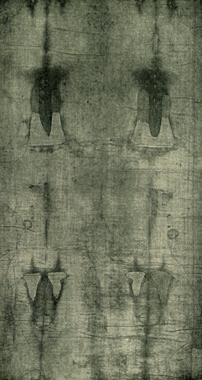 The Holy Shroud - Imprint of the Body Sett From Behind, 1902. av Unbekannt