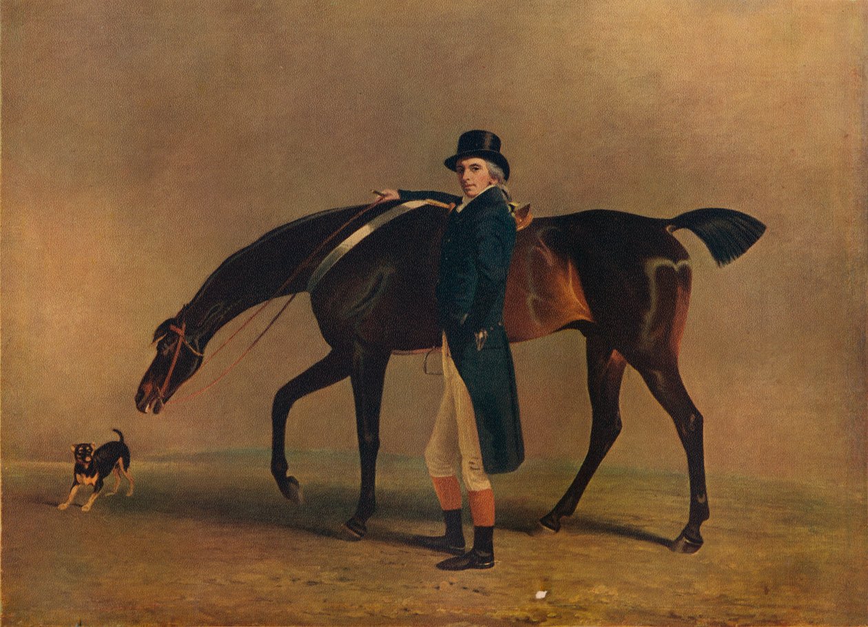 The Hon. Peniston Lamb with His Horse Assassin 1770, 1929 av Unbekannt