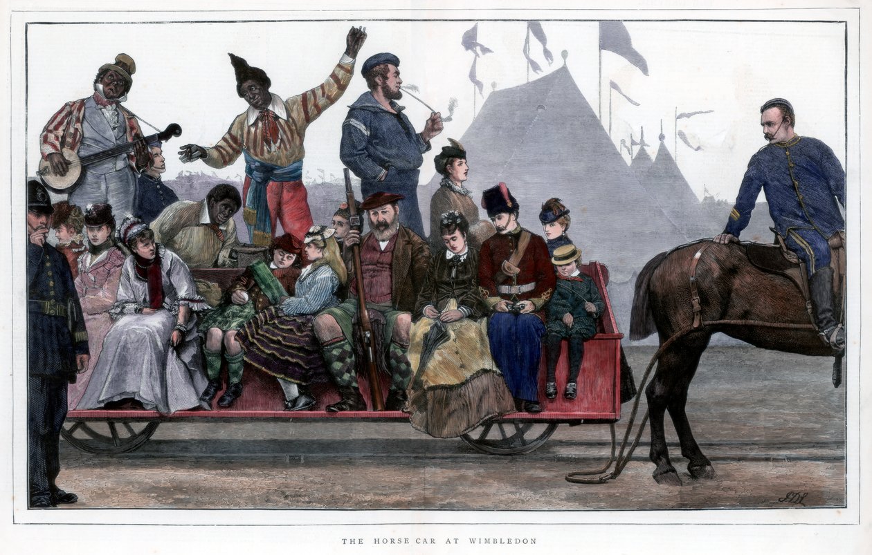 Hestebilen ved Wimbledon, 1872 av Unbekannt