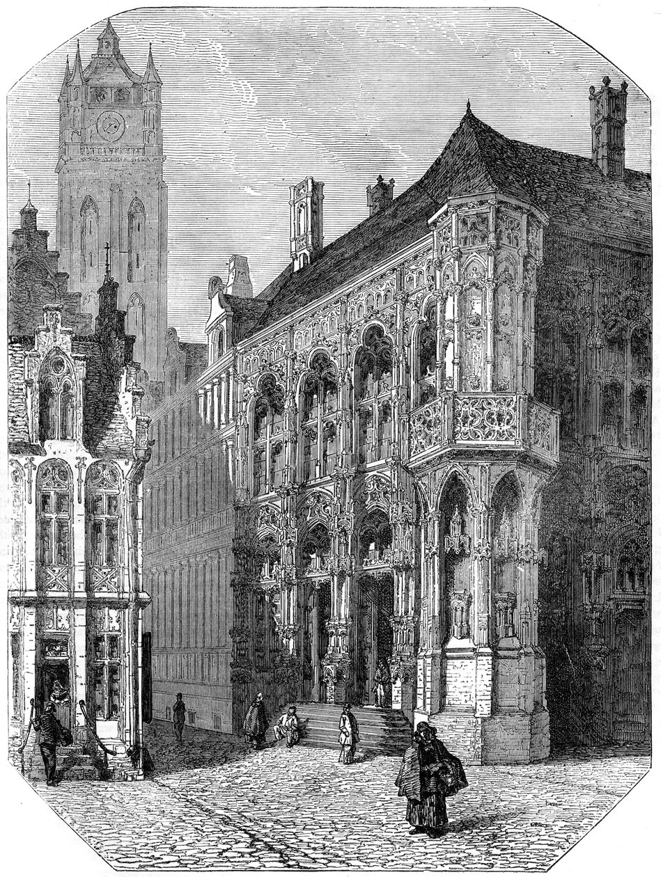 Hotel de Ville, Gent, 1800-tallet av Unbekannt