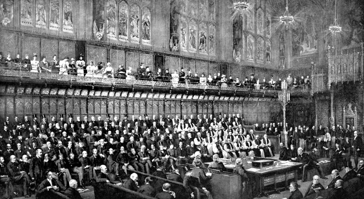 House of Lords under hjemmestyredebatten, 1893 c1905 av Unbekannt