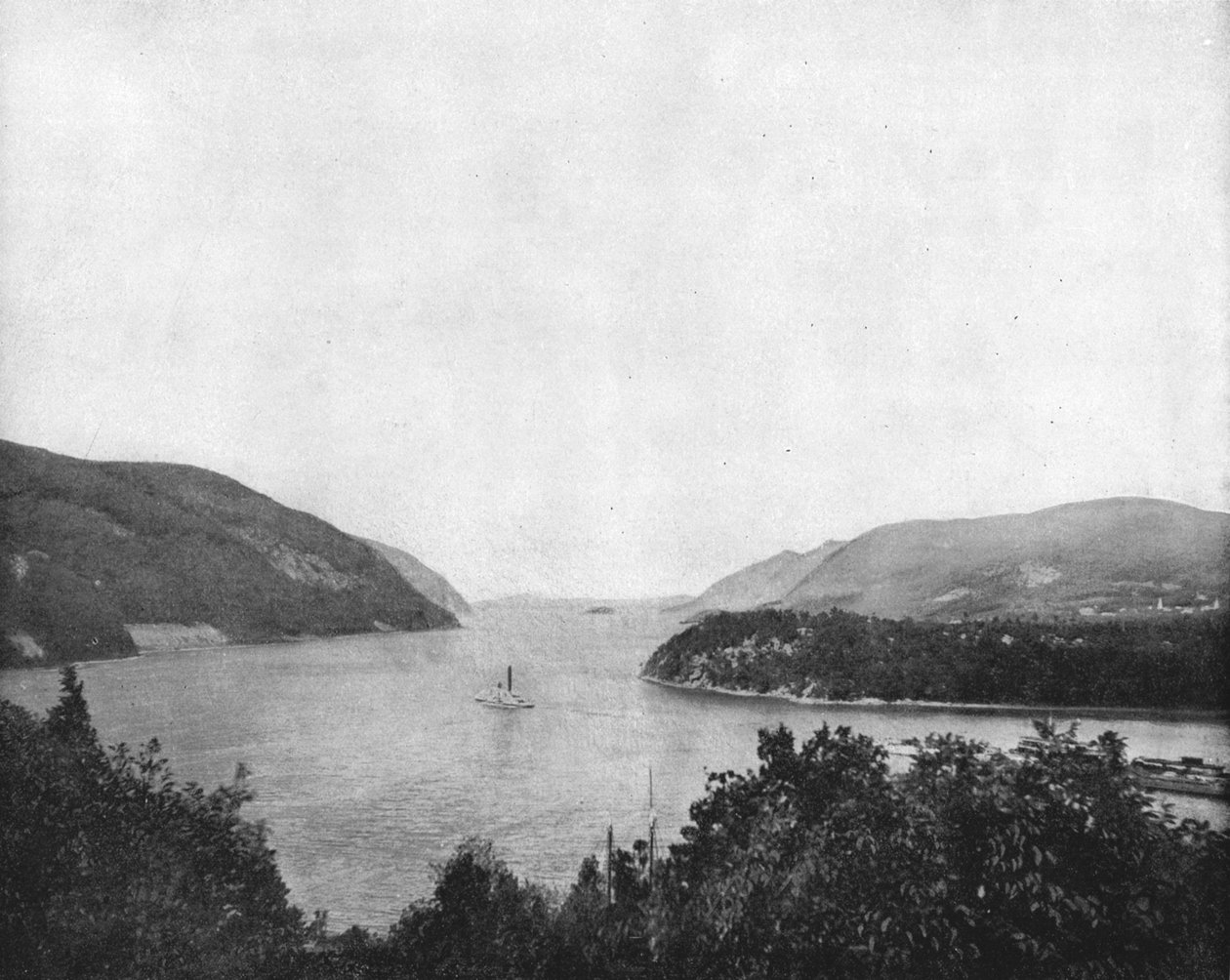 Hudson River ved West Point, New York State, USA, c1900. av Unbekannt