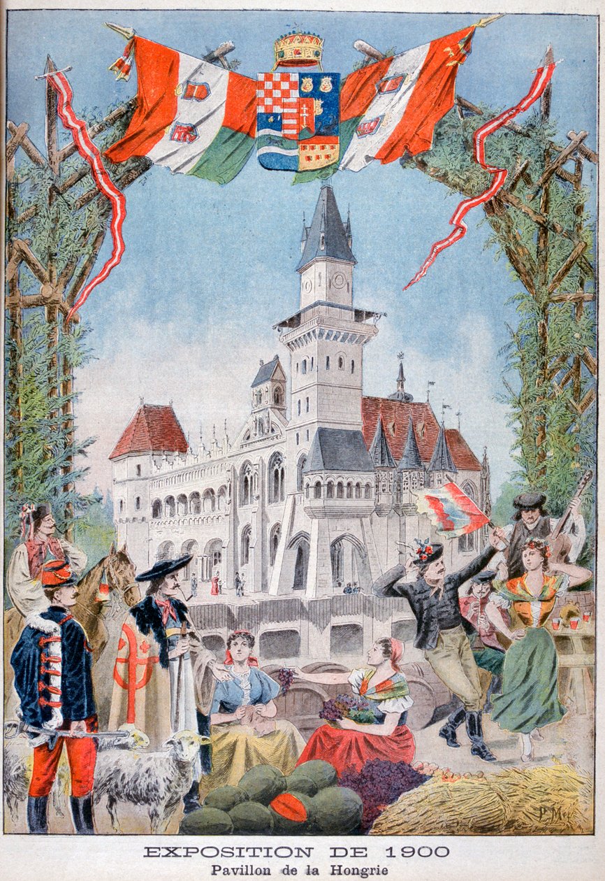Den ungarske paviljongen på verdensutstillingen i 1900, Paris, 1900 av Unbekannt