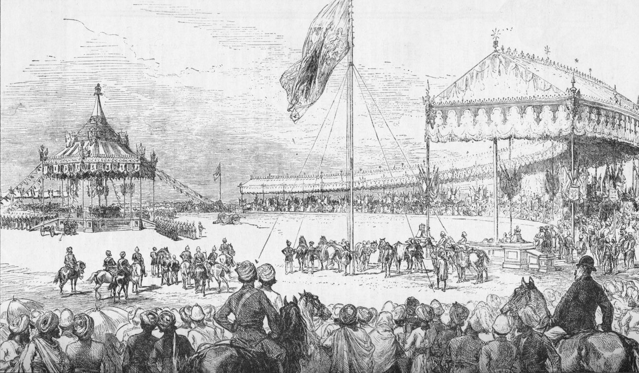 The Imperial Durbar i Delhi, India, 1. januar 1877 1908. av Unbekannt