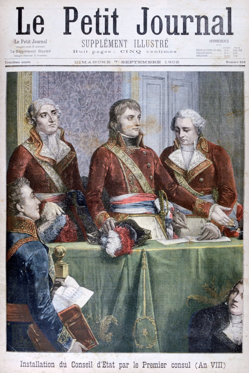 Innsettingen av statsrådet av den første konsulen Napoleon, 1799 1902 av Unbekannt