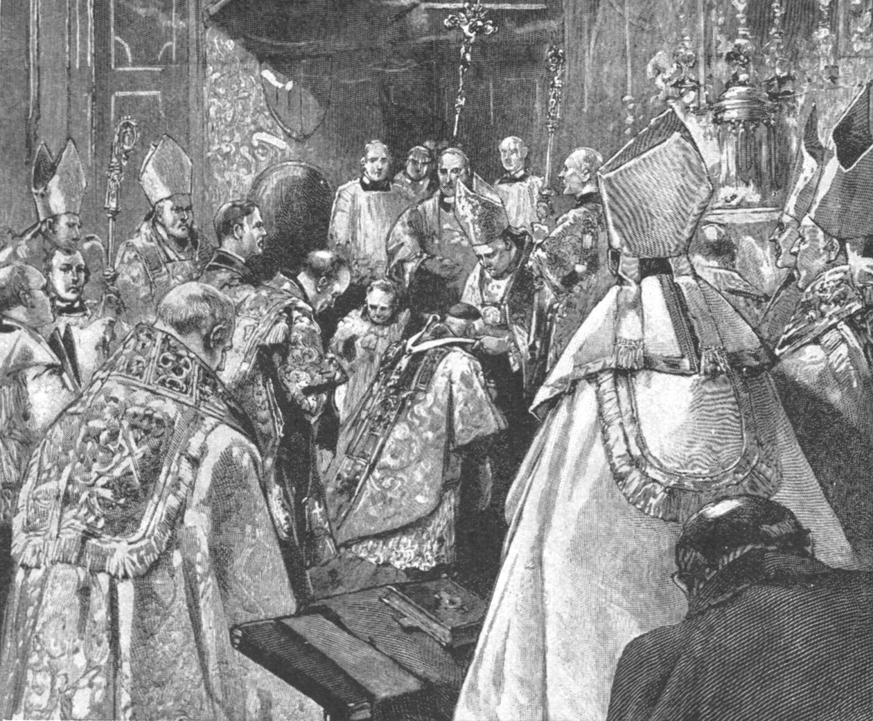 Erkebiskop Vaughans innsetting ved Brompton Oratory, 16. august 1892, 1901. av Unbekannt