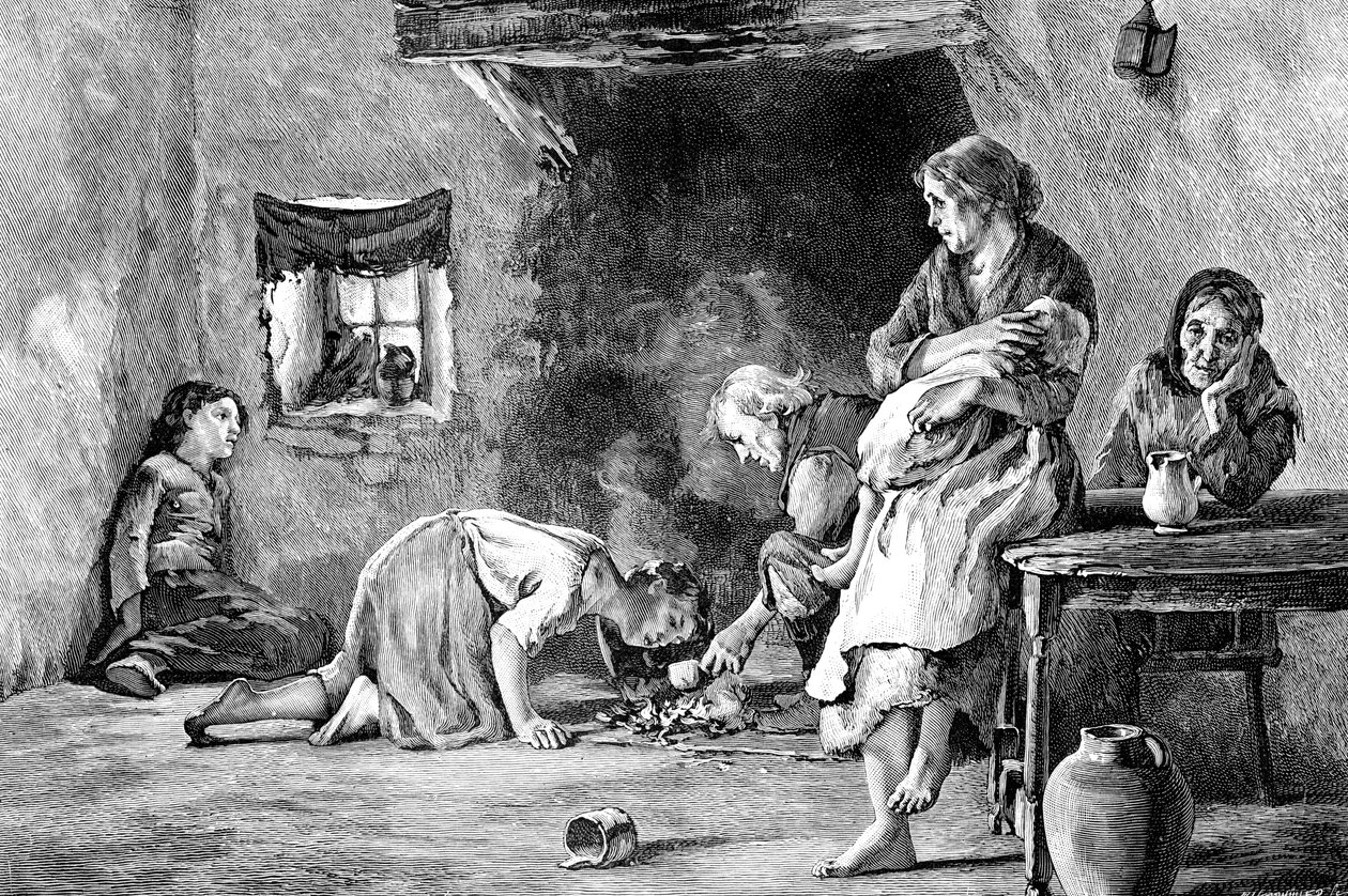 Den irske hungersnøden, 1845-1849, 1900 av Unbekannt