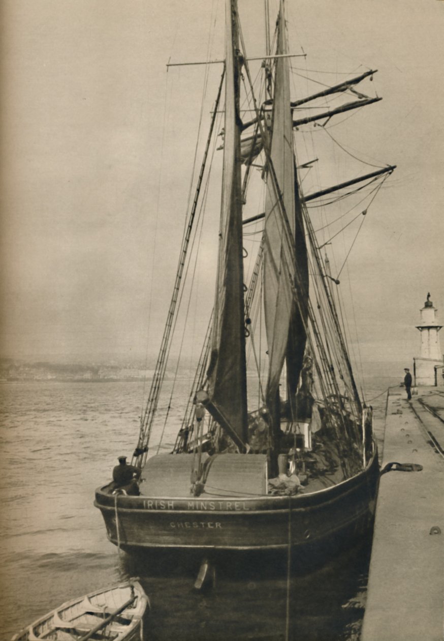 The Irish Minstrel, en tre-mastet skonnert, 1937 av Unbekannt