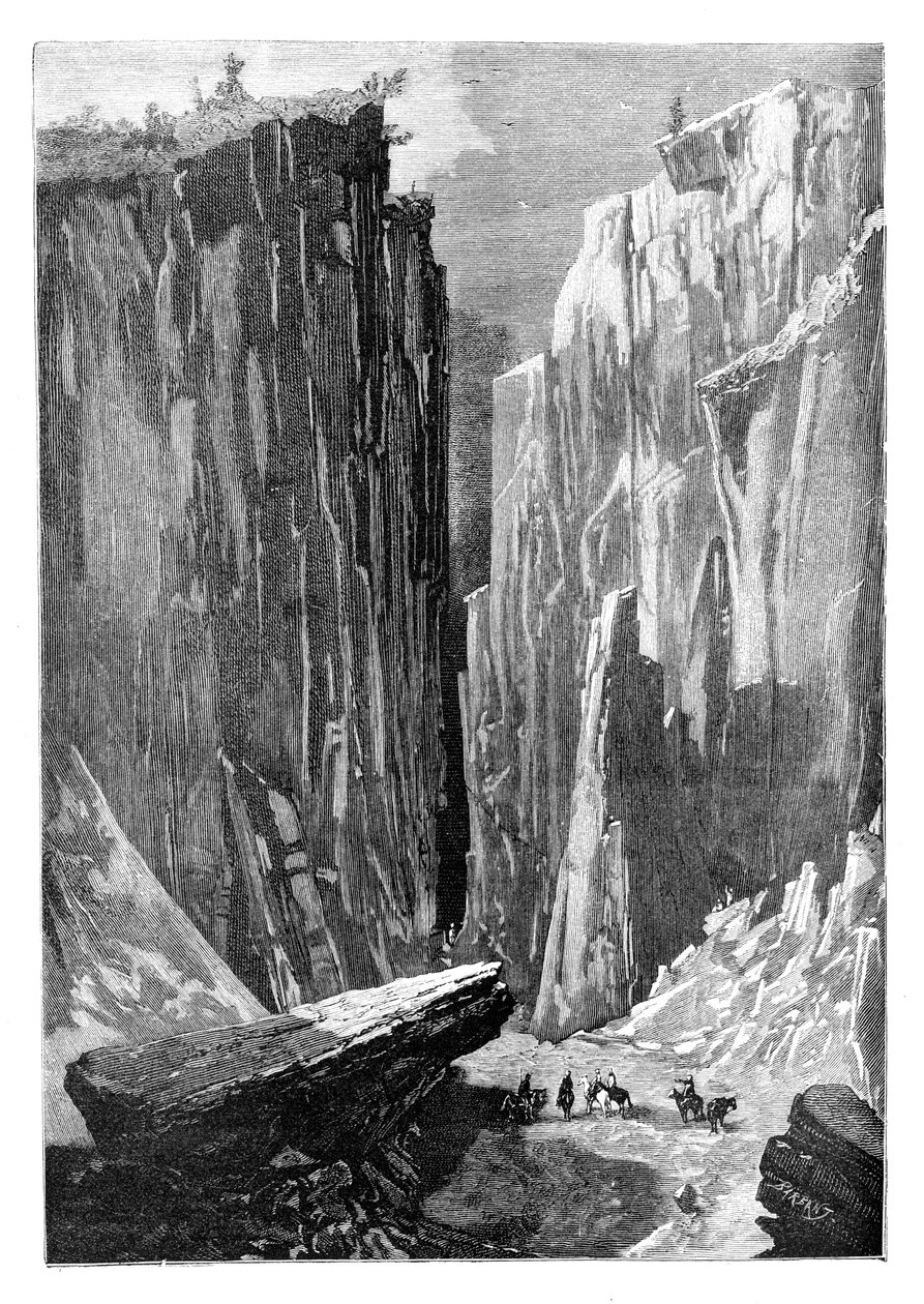 Jernporten uren på Karshi-Derbent-ruten, Afghanistan, 1895 av Unbekannt