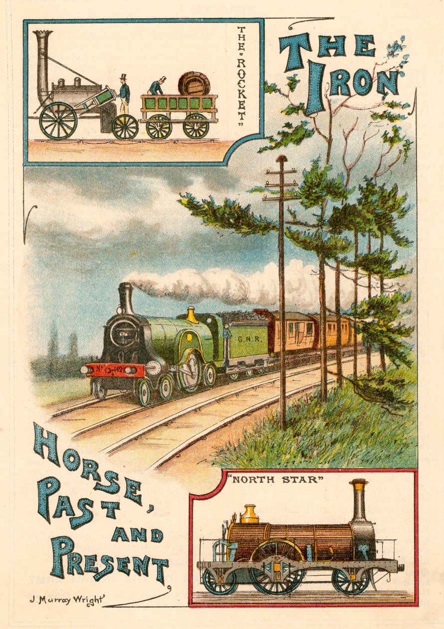 Jernhesten fortid og nåtid, c1900 av Unbekannt