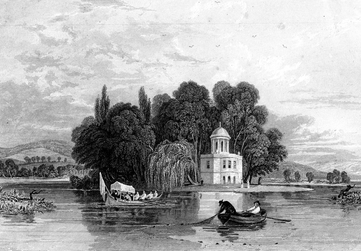 The Island, Henley-on-Thames, Oxfordshire, 1830 av Unbekannt