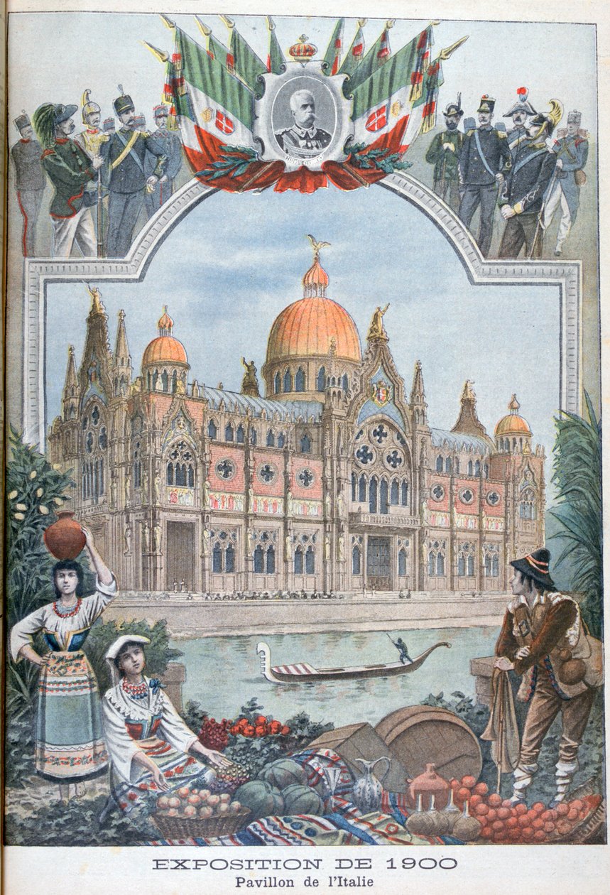Den italienske paviljongen på verdensutstillingen i 1900, Paris, 1900 av Unbekannt