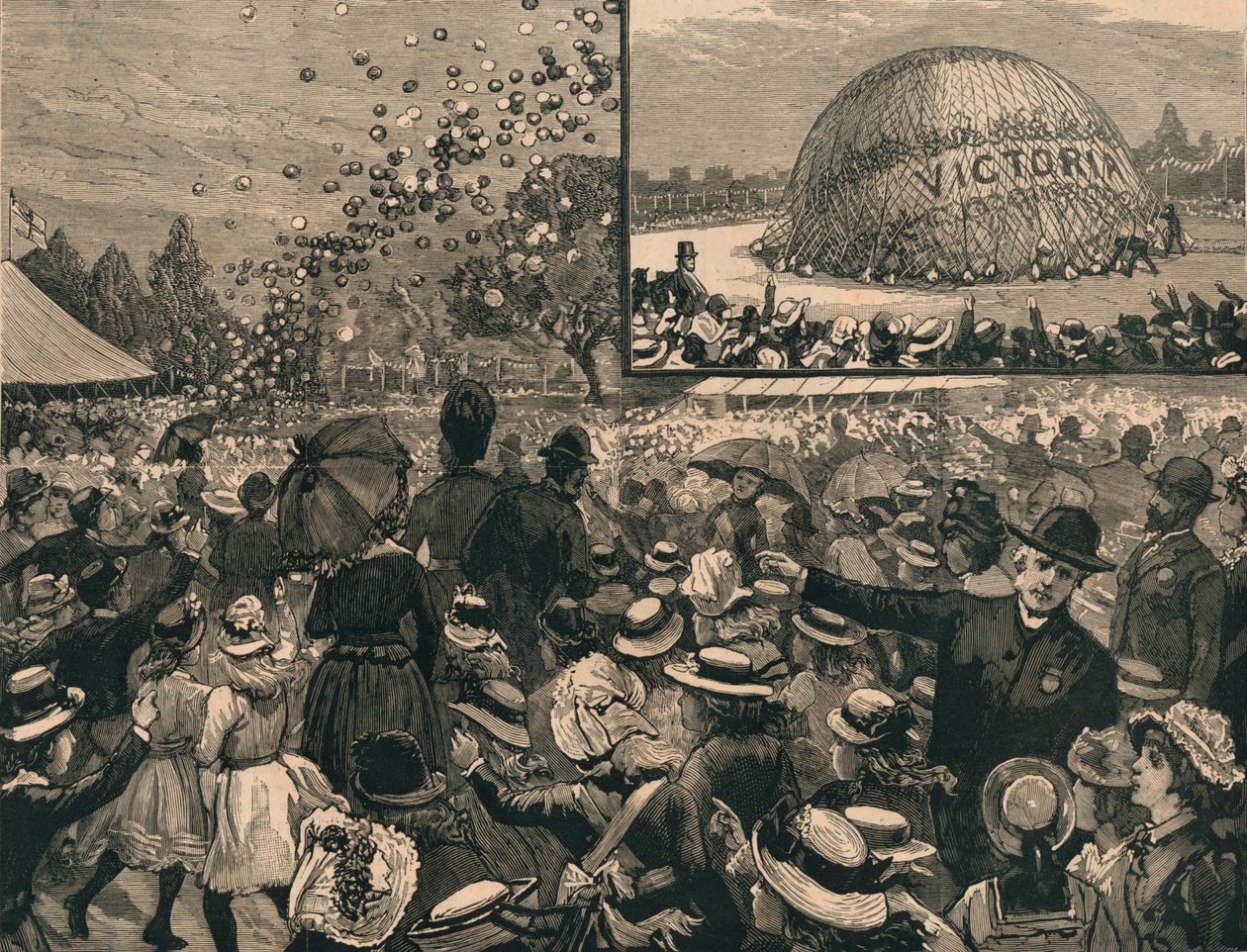 Jubileumsfesten til Children of London Schools i Hyde Park, 1887. av Unbekannt