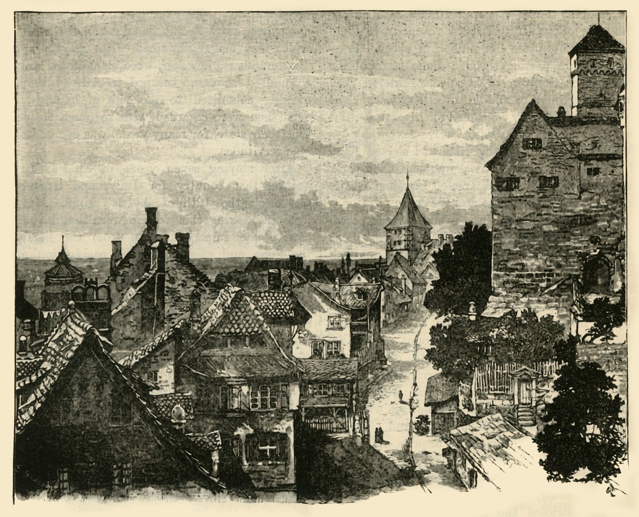 Kaiserberg, Nürnberg, 1890. av Unbekannt