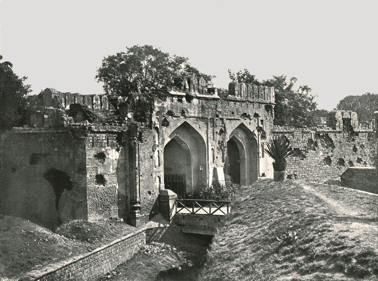 Kashmiri-porten, Delhi, India, 1895. av Unbekannt