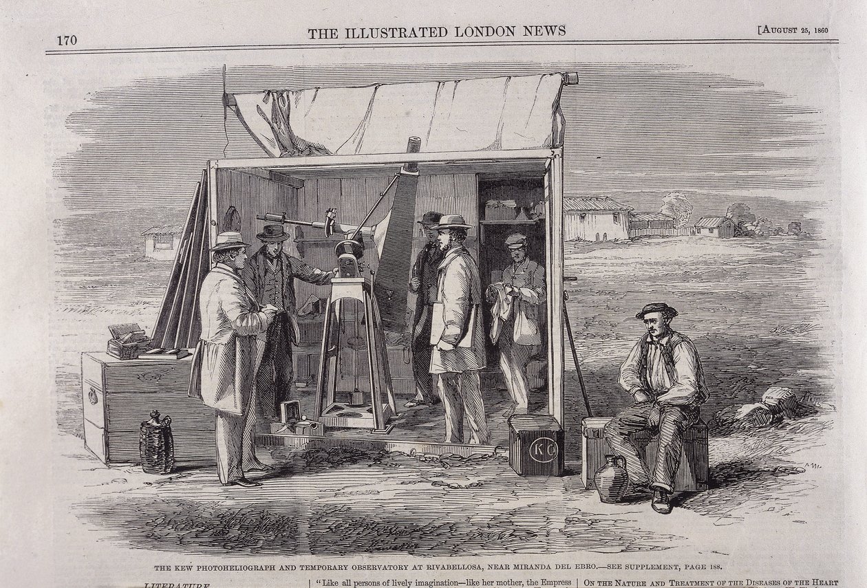 Kew-heliografen ble brukt i en eklipsekspedisjon til Spania, 1860 av Unbekannt