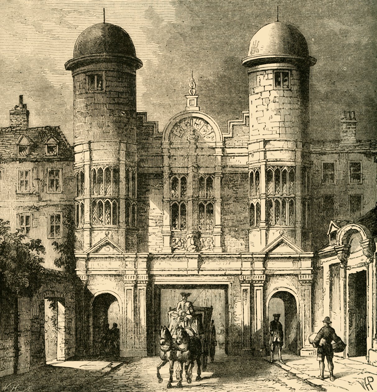 The King Street Gateway, Whitehall, 1881. av Unbekannt