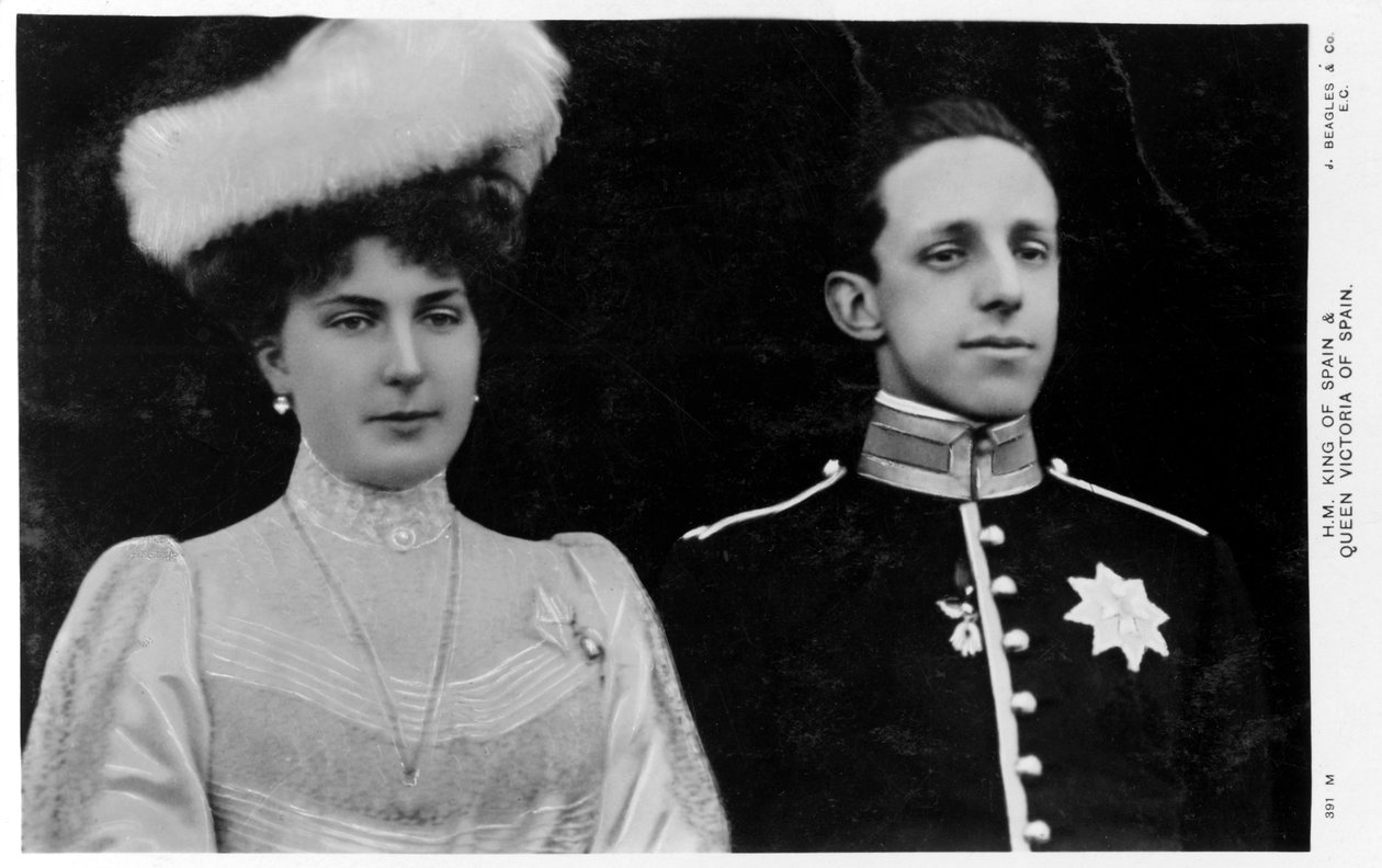 Kongen og dronningen av Spania, c1900-c1910s av Unbekannt