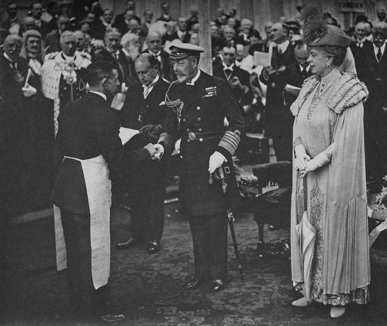 Kongen og mureren 23. mai 1925, 1928 av Unbekannt