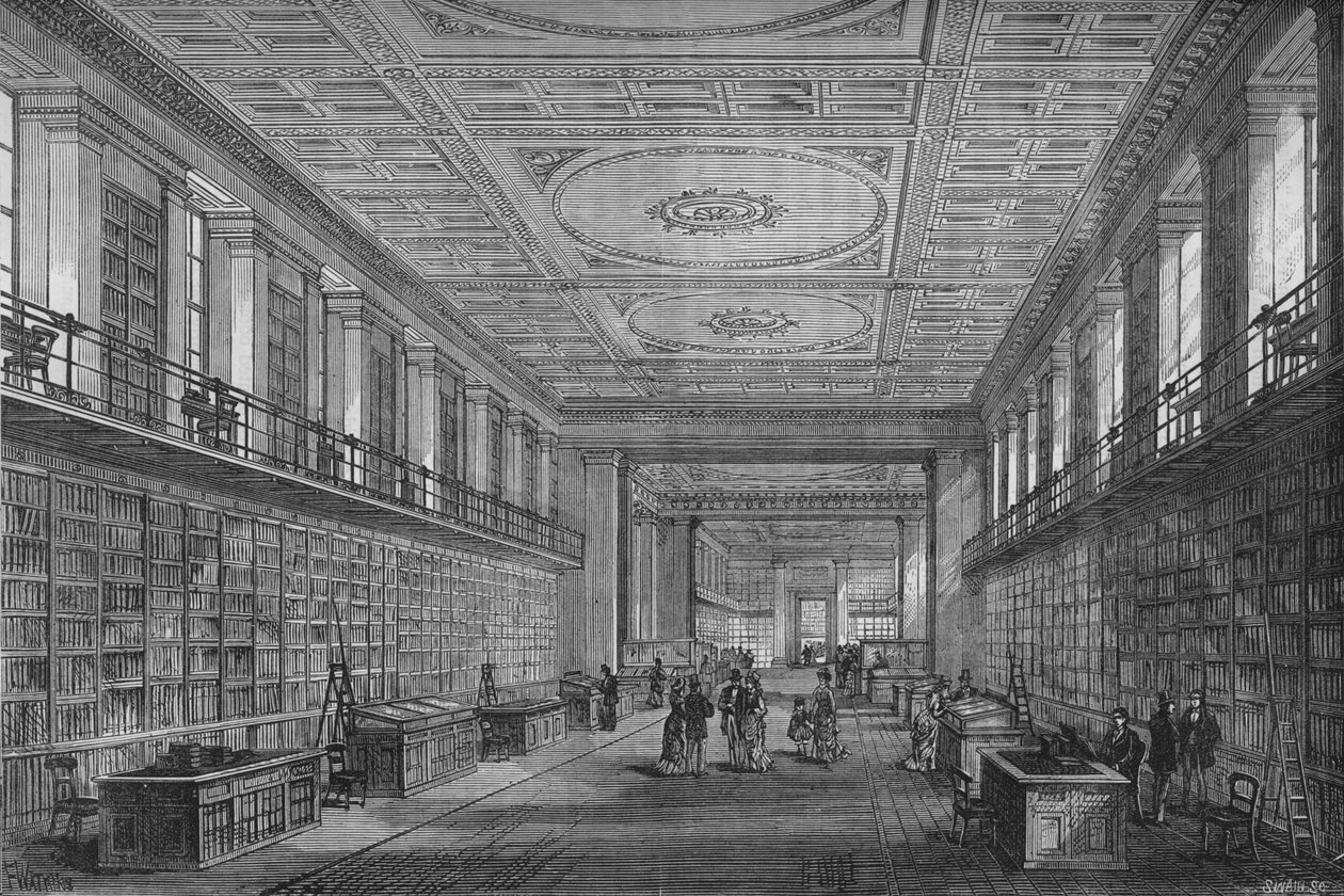 Kings Library, London, 1878 av Unbekannt