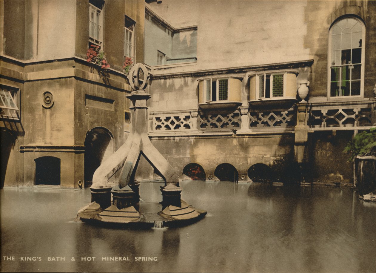 The Kingss Bath & Hot Mineral Spring, Bath, Somerset, ca 1925 av Unbekannt