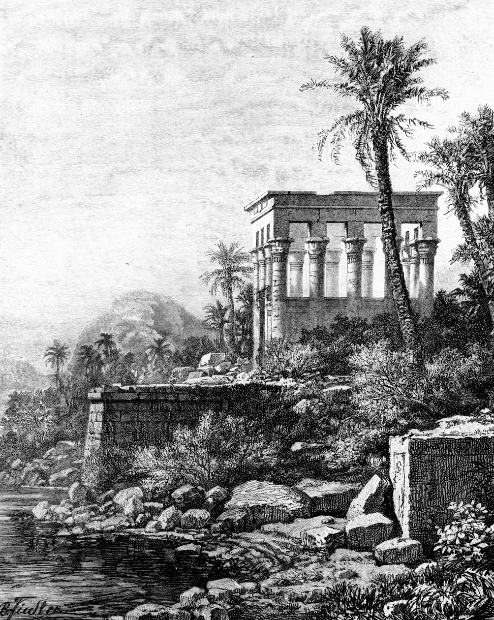 Kiosken, Philae Temple, Egypt, 1881 av Unbekannt
