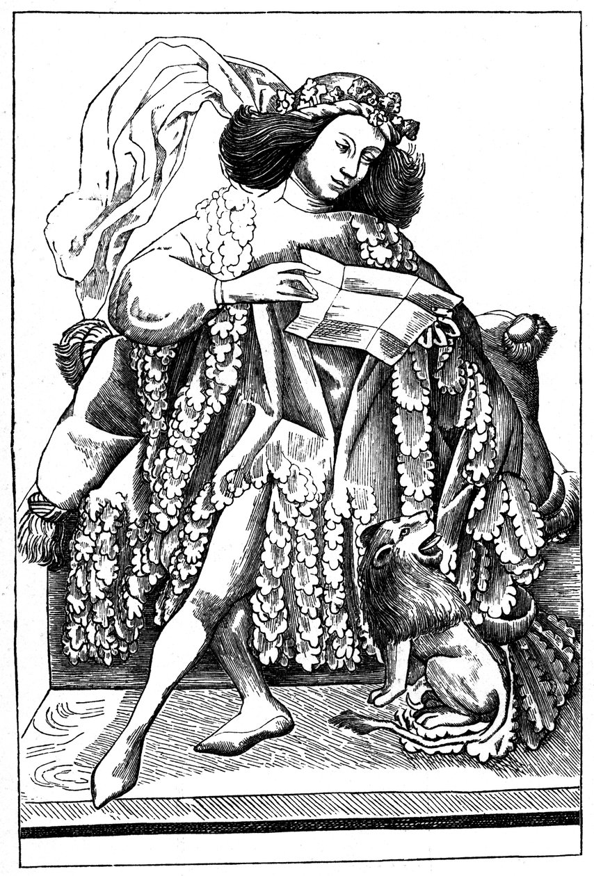 Ridderen, 1466, 1870 av Unbekannt