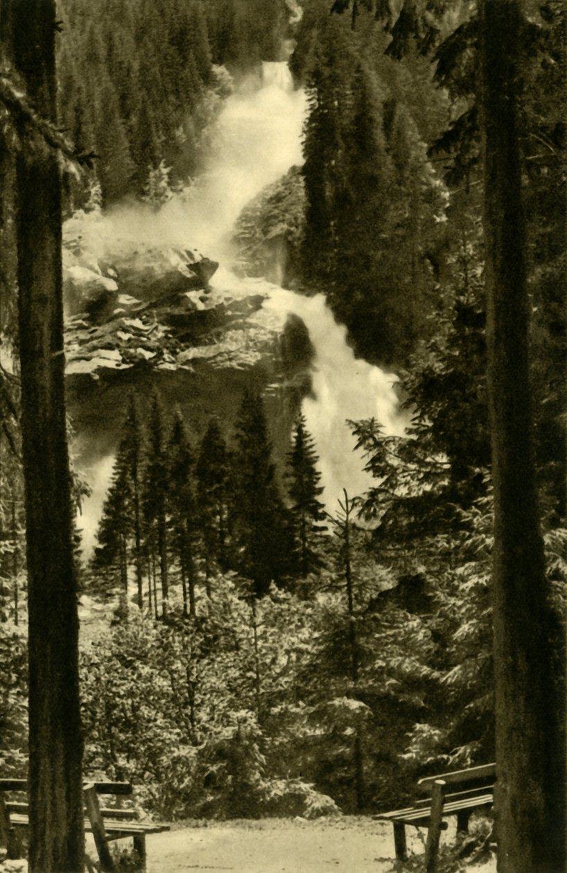 Krimml-fossene, High Tauern nasjonalpark, Østerrike, c1935. av Unbekannt