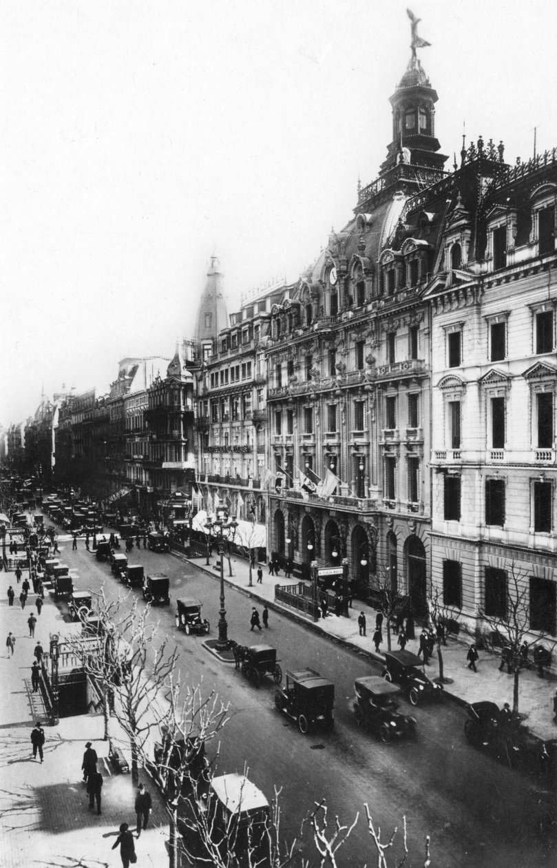 La Prensa-bygningen, Avenida de Mayo, Buenos Aires, Argentina, tidlig på 1900-tallet av Unbekannt