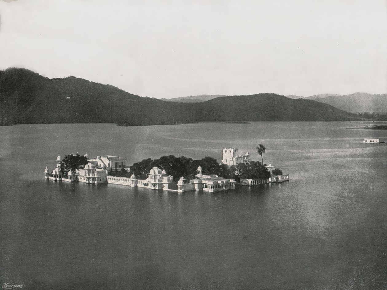 The Lake Palace, Udaipur, India, 1895. av Unbekannt