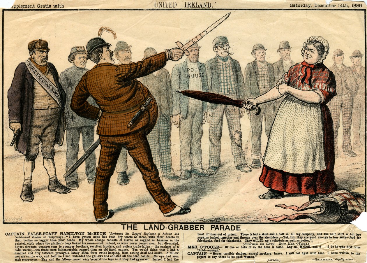 Land-Grabber Parade, 1889 av Unbekannt