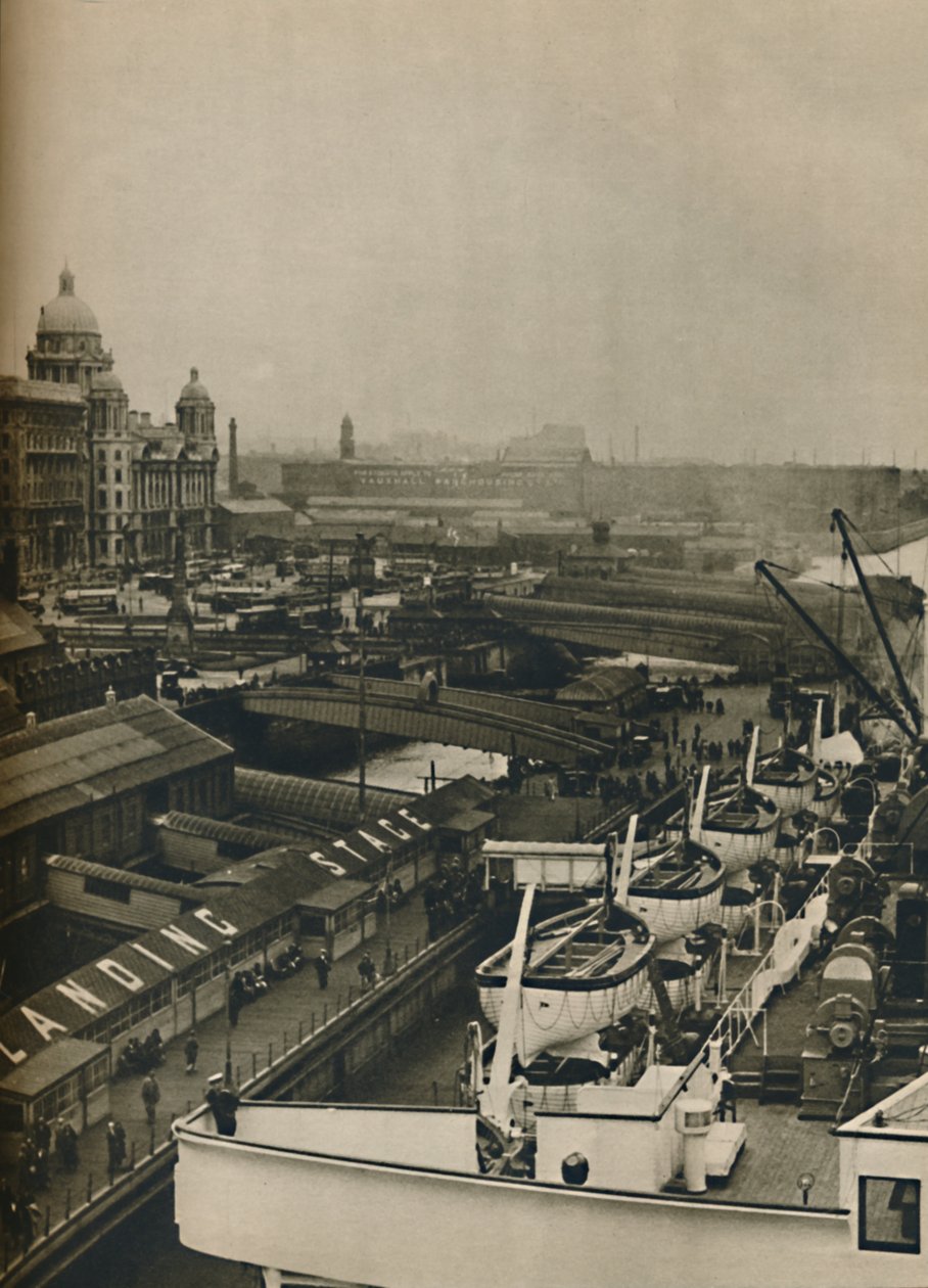 Landingsstadiet i Liverpool, 1936 av Unbekannt