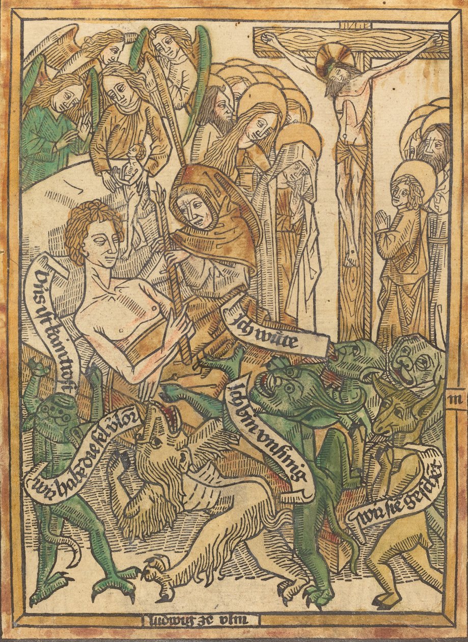 The Last Agony of the Dying Man, ca. 14701475. av Unbekannt