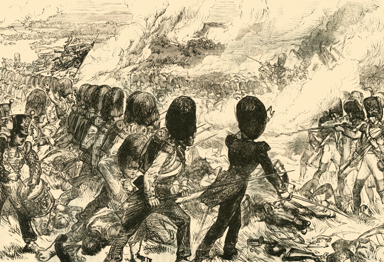 Den siste anklagen ved Waterloo, 1815, 1890. av Unbekannt