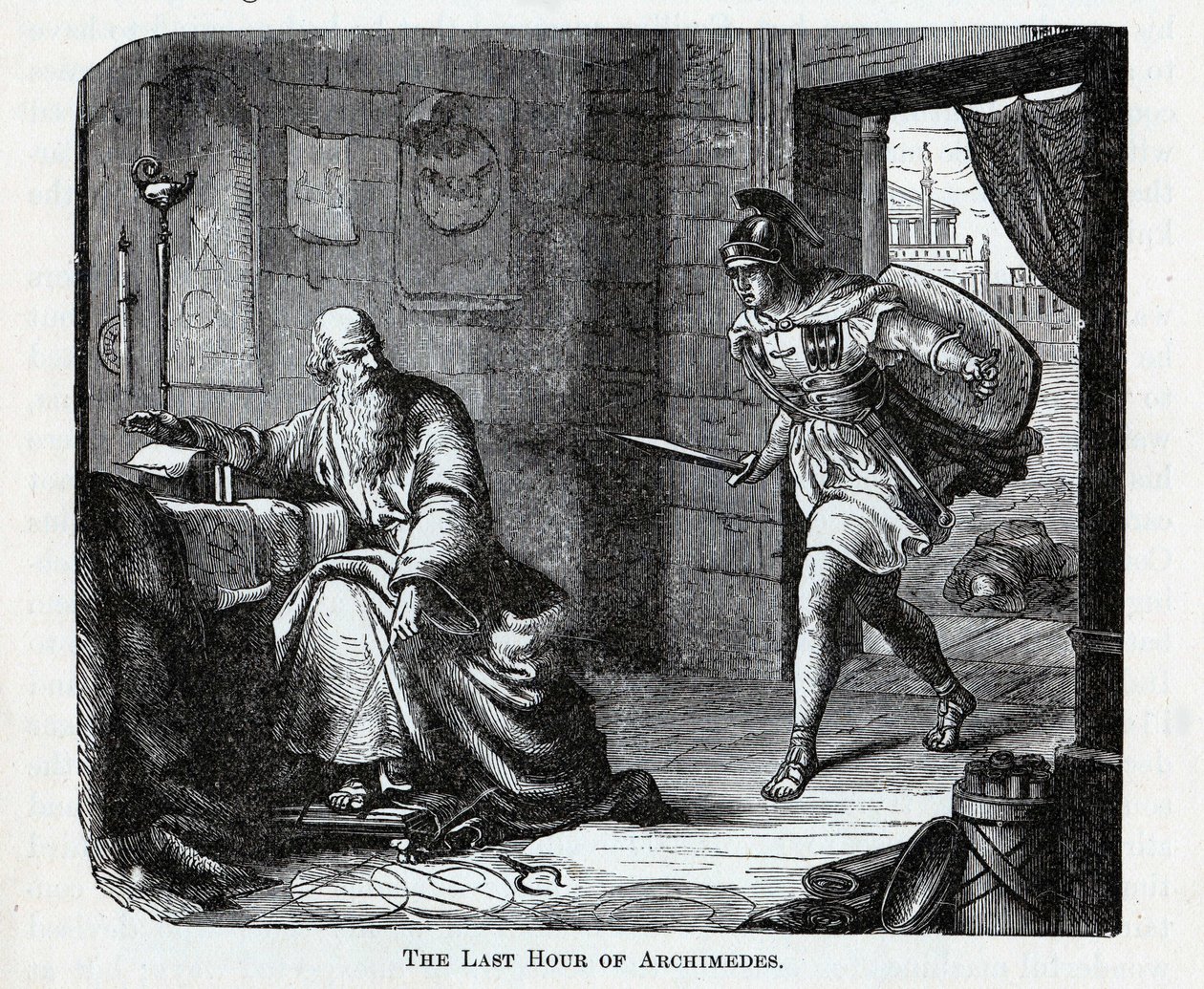 Arkimedes siste time, 1882 av Unbekannt